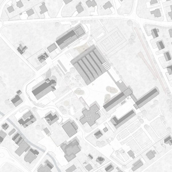 Situationsplan 2. Rang öffentlicher Projektwettbewerb Schulhaus Chilefeld Dagmersellen